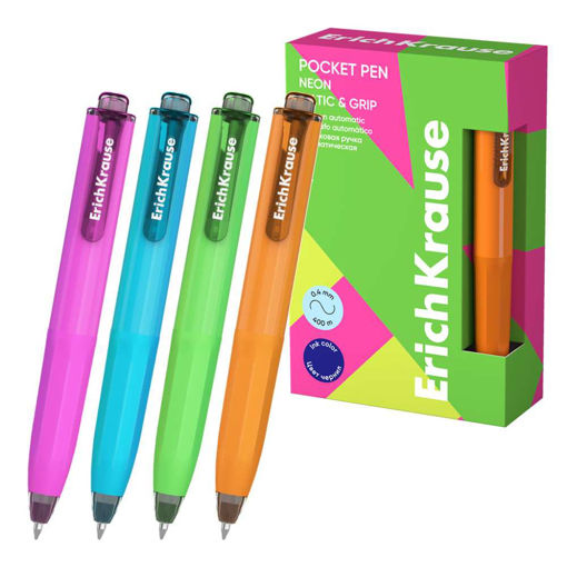 Picture of ERICHKRAUSE POCKET PEN MATIC & GRIP NEON
